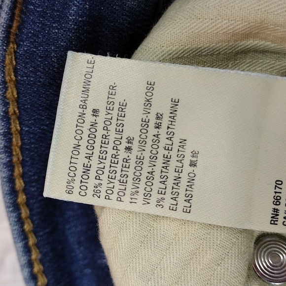 Free People Blue Whiskering Medium Wash Mid Rise Distressed Raw Hem Ankle Jean - Picture 9 of 13